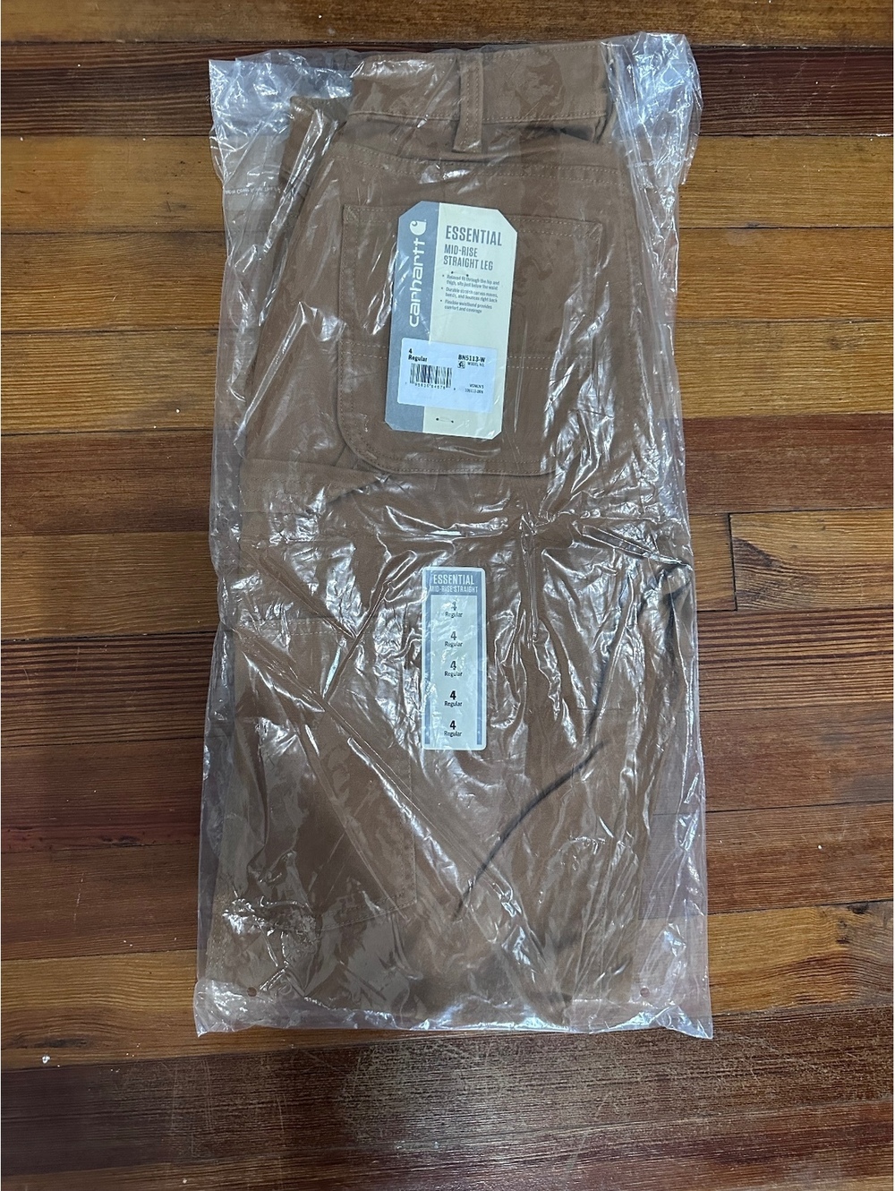 NWT Carhartt Women's The Essential Ashland Pants Canvas Straight Leg, Size 4 - Picture 4 of 7